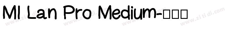 MI Lan Pro Medium字体转换